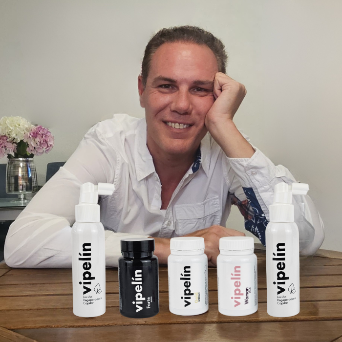 Jorge Aurelio con la línea completa Vipelín