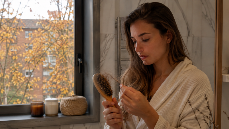  Caída del pelo en otoño: causas y rutina de cuidado
