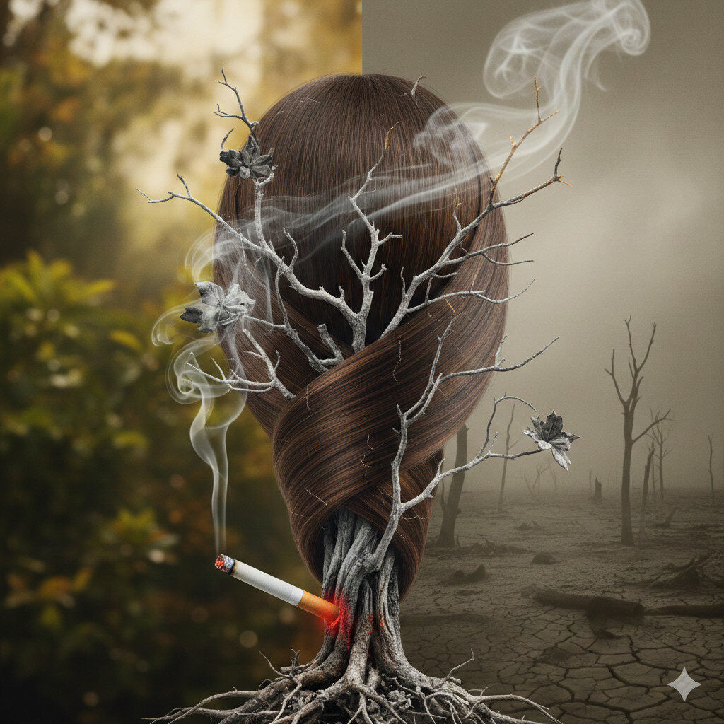 El tabaco y el pelo