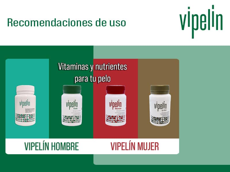 Recomendaciones de uso de Vipelín para el pelo sano