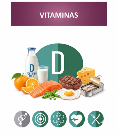 vitamina D, presente en la formulación de vipelín woman gold.