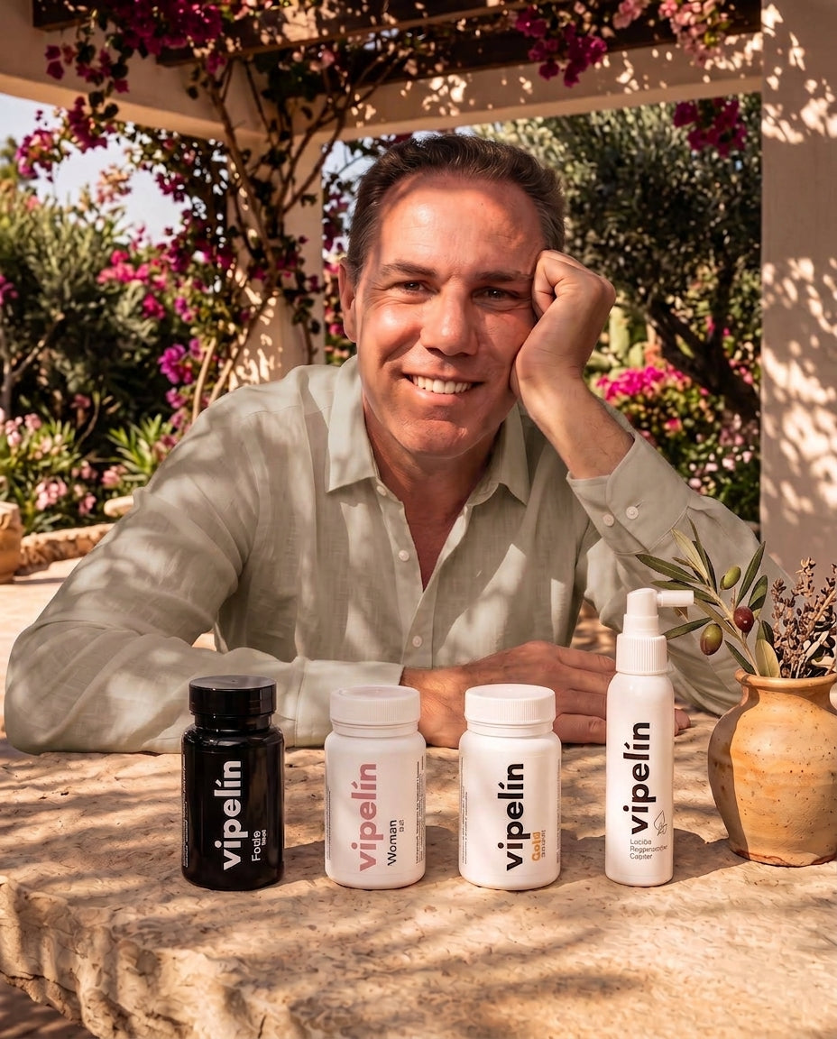 Jorge Aurelio con la línea completa Vipelín
