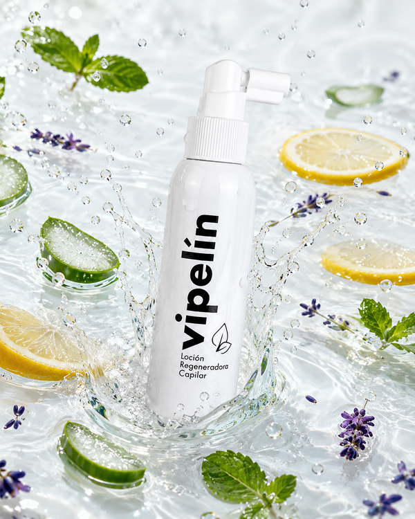 Loción regeneradora capilar vipelín.Su combinación de activos de origen 100%naturales te ayudaran a cuidar tu pelo desde el exterior de una forma fácil y sencilla.