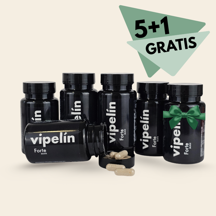 Pack de 6 botes de Vipelín Forte para 6 meses de vitaminas. 